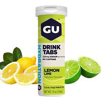 GU Energy Hydration Electrolyte Drink Tablets, 4-Count, Lemon Lime