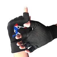 Mens Womens Puerto Rican Love Baseball Fingerless Gloves for Arthritis & Carpal Tunnel Pain Relief