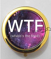 BlackKey WTF Wheres The Food 3-Compartment Decorative Pocket Gift Box Case Organizer for Pill, Color 2 -18