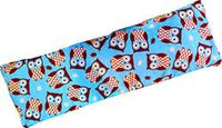 Microwavable Corn Filled Heating Pad and Cold Pack/Washable 100% Cotton Cover (5.25"Wx17.25"L, Turquoise Owls)