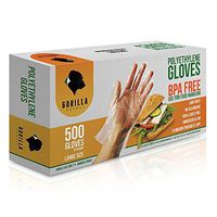 500 BPA Free Disposable Poly PE Gloves Large, Food Grade