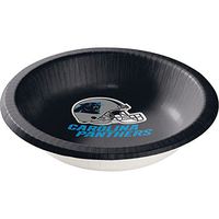 Creative Converting Officially Licensed NFL Paper Bowls, 8-Count, 20-Ounce, Carolina Panthers