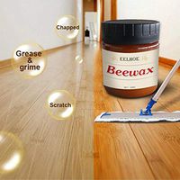 Denzar Wood Cleaner, Conditioner, Wax & Polish - Paste for Furniture & Cabinets - Removes Stains & Restores Shine - Wax & Oil Polisher
