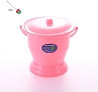 Female Urine Buckets Urinals Adults with Lids Potty for Chamber Pot Chamber Pot with Lid PP Pots Plastics Household Padded Potty-Pink