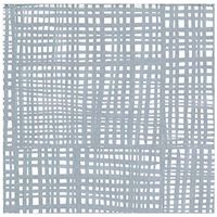 Caspari Raffiné Paper Linen Dinner Napkins in Silver, Two Packs of 12