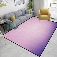 Lavender Plaid Area Rug, Pink and Purple Ombre Print Modern Pastel Color Gradient Design Digital Art, Durable Carpet Area rug - Living Dinning Room Bedroom Rugs and Carpets(3'x 8') Pale Pink Lilac