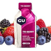 GU Energy Original Sports Nutrition Energy Gel, Tri-Berry, 8 Count Box