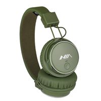 Alician NIA-Q8 Head-Wearing Wireless Sports Foldable Plug-in Stereo Bluetooth Headset Dark Green