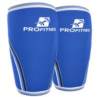 ProFitness 7MM Knee Sleeves - Squat Knee Support & Compression (Blue/Medium)