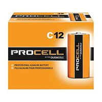 ALLIANCE DURPC1400 Duracell PROCELL Professional Alkaline Batteries, Size C, Black/Grey/Red (Pack of 12)