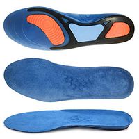 VoMii for Sports Insoles, Massaging Gel Arch Support Orthotics Insoles, Heel Pain Plantar Fasciitis Relief, Best Shock Absorption Insole for Men and Women, S(Women's 5-10)