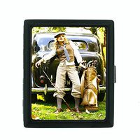 Perfection In Style Metal Cigarette Case Vintage Golf Design 008