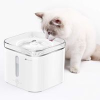 PETKIT Cat Water Fountain, 68oz/2L Automatic Pet Water Fountain with Filter, Super Quiet Auto Power-Off Cat Water Dispenser with Dual Working Mode LED Indicator Light, Dog Water Fountain for Cats and
