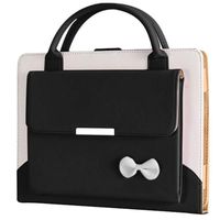 Jennyfly 2018 iPad Pro 12.9 Case, Hands-Free Stand Handbag Cover Full Body Protective Business Case Corner Protection Smart Cover with Auto Sleep/Wake Feature for 2018 New iPad Pro 12.9 - Black