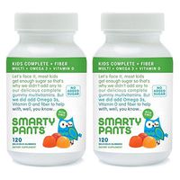 SmartyPants Kids Fiber Complete, Multi with Omega 3 and Vitamin D, 240 Count