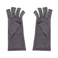 Milisten 1 Pair Arthritis Gloves Fingerless Elastic Protective Gloves for Women Men Arthritis Symptoms Raynauds Disease Hands Support Size L