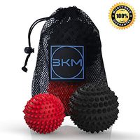 Massage Ball 2 Pack - Spiky Massager Roller Balls - Plantar Fasciitis, Deep Tissue Foot, Back, Shoulder, Legs, Muscle Therapy - Best Porcupine for Acupressure & Myofascial (2 Pack)