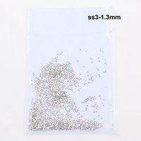 Saengthong 1440pcs SS3-SS10 Flatback Crystal and AB Rhinestones for Nail Art Decoration Shoes and Dancing Dress Decoration (ss5-1.7mm)