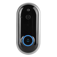 Video Wireless Doorbell Camera Smart WiFi Doorbell 720P/1080P Home Security Intercom Visible Doorphone with Chime,52 Melodies,155°Wide-Angle Lens,(Batteries not Included)