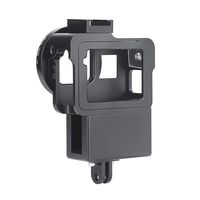 Springdoit CNC Metal Black Dog cage with Microphone Adapter for GOPRO5/6/7 Generation Sports Camera