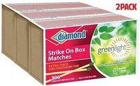 DIAMOND- Strike ON Box Matches [3 BXS of 300] (Pack of 2 Original Version)