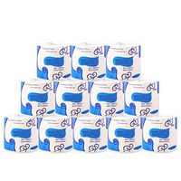 WAQIA Oh 12 Rolls Thickened Toilet Paper Bath Tissue 3-ply Portable Toilet Paper Roll Tissue Paper Roll Softness and Strength Multifold Paper Towels 100g/Roll
