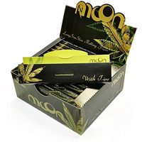 New 24 booklets MOON Hemp Long Size Slim Tobacco Rolling Papers & Tips Smoking 125×44mm