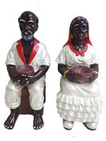 6" Francisco and Francisca Statue San Santo Santa Santeria Yoruba Cuba