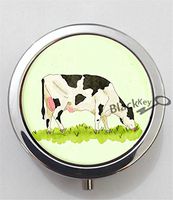 BlackKey Cow 3-Compartment Decorative Pocket Gift Box Case Organizer for Pill, Color 1 -2021