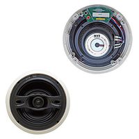 White 2-Way 6.5" 100 Watt 6 Ohms in-Ceiling Tilted Home Theater Speaker (Pair)