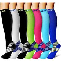 Copper Compression Socks Women & Men - Best for Running,Medical,Athletic Sports,Flight Travel, Pregnancy