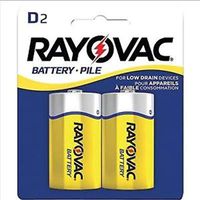 Rayovac Heavy Duty D Batteries, 6D-2BD, 2-Pack