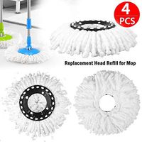 4 PCS Replacement Microfiber Mop Head Refill for Magic Hurricane Spin Mop Home
