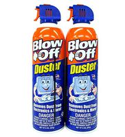 Compressed Air Duster Can MAX Professional Cleaner 1111 Blow Off Non-toxic & No Bitternt 8oz. Stop the Build-up of Dust in Your Electronics, Clogging up the Cooling Fan. Pack of 2