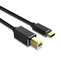 USB Printer Cable, MIVINE 10Ft USB C to Type B High Speed Printer Scanner Cable Compatible with HP Canon Lexmark Xerox Samsung and More