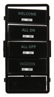 Leviton VPSLB-S4E Vizia RF + Black Label Kit for VRCS4 4-Button Scene Controller
