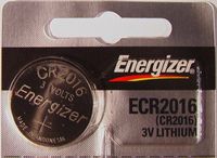 CR2016 3v Lithium Battery for Watches, Car Remote Controls