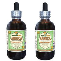 Arnica (Arnica Montana) Glycerite, Organic Dried Flowers Alcohol-Free Liquid Extract (Brand Name: HerbalTerra, Proudly Made in USA) 2x4 fl.oz (2x120 ml)