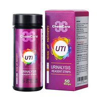 ChemCare Urinary Tract Infection Test Strips,Accurate UTI Test Strips for Leukocytes, Nitrite and PH Test | FDA Approved|Clinically Tested,50ct