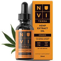 Hemp Oil 500 mg | Premium Herbal Drops for Pain-Stress Relief, Inflammation, Relaxation & Sleep Support, Natural & Organic, Rich in Fatty Acids, Made in USA - Orange Flavored