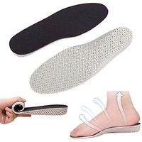 Anti-Slip Air Up Height Increase Elevator Shoes Inserts, Memory Foam Increased Heel Lifting Taller Full Length Arch Support Cushioned Shoes Insoles Metatarsal Pads Pain Relief Foot Massagers (3CM)