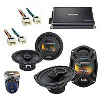 Compatible with Nissan Frontier 2005-2013 OEM Speaker Upgrade Harmony R69 R65 & CXA300.4 Amp (Renewed)