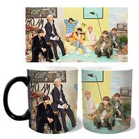 Bosunshine - 2019 BTS FAMILY PORTRAIT Magic Color Changing Coffee Mug Cool Tea Unique Heat Changing Sensitive Cup(H02)