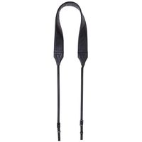 Cecilia Gallery Black Leather & Nylon ends Camera Strap for All DSLR & Attached Lens Cameras