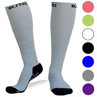 BLITZU Compression Socks 20-30mmHg for Men Women Recovery Running Travel Relief