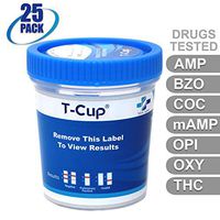 MiCare [25pk] - 7-Panel Multi Drug Test Cup (AMP/BZO/COC/mAMP/OPI/OXY/THC) #MI-TDOA-274