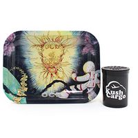 OCB Metal Rolling Tray Spaceman with KC Pop Top