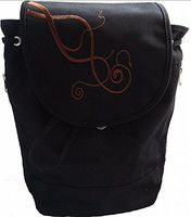 Oxygen Tank Backpack in Black with Pockets: Fits M6 & C Tanks