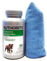 Authority Probiotic Chewable Tablets 90 Count and Redeto Microfiber Towel
