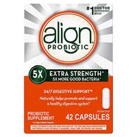 Align Extra Strength Probiotics Supplement, Vegan and Gluten Free, 42 Capsules, Digestive Support for Men and Women